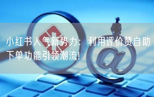 小红书人气新势力:利用评价赞自助下单功能引领潮流!