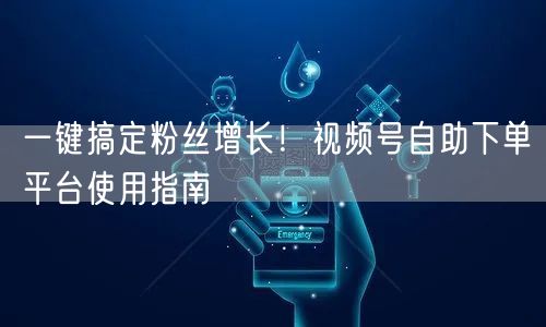 一键搞定粉丝增长!视频号自助下单平台使用指南