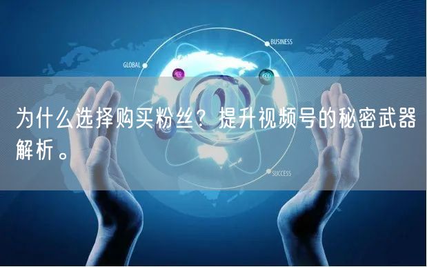 为什么选择购买粉丝?提升视频号的秘密武器解析。